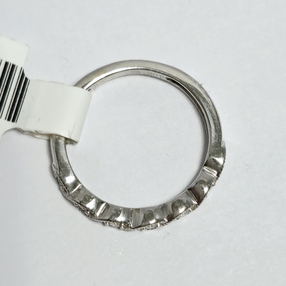 10K Gold 7 diamonds Milgrain Band Ring size 3.75 - Picture 11 of 12